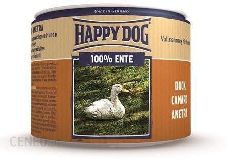 6x Happy Dog Ente Puszka 100% Kaczka 200g