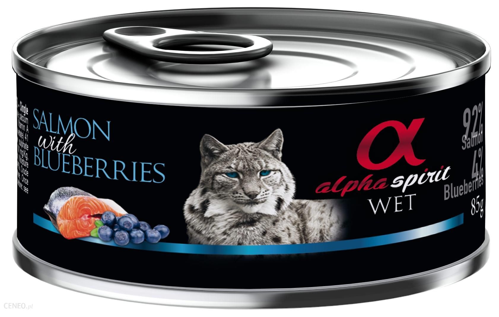 Alpha Spirit Adult All Breed Salmon & Blueberries 85g