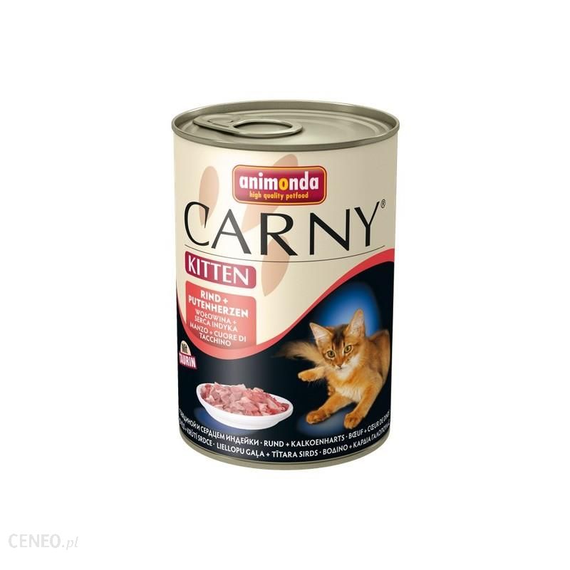 animonda Carny Kitten Wołowina + Serca indyka puszka 400g