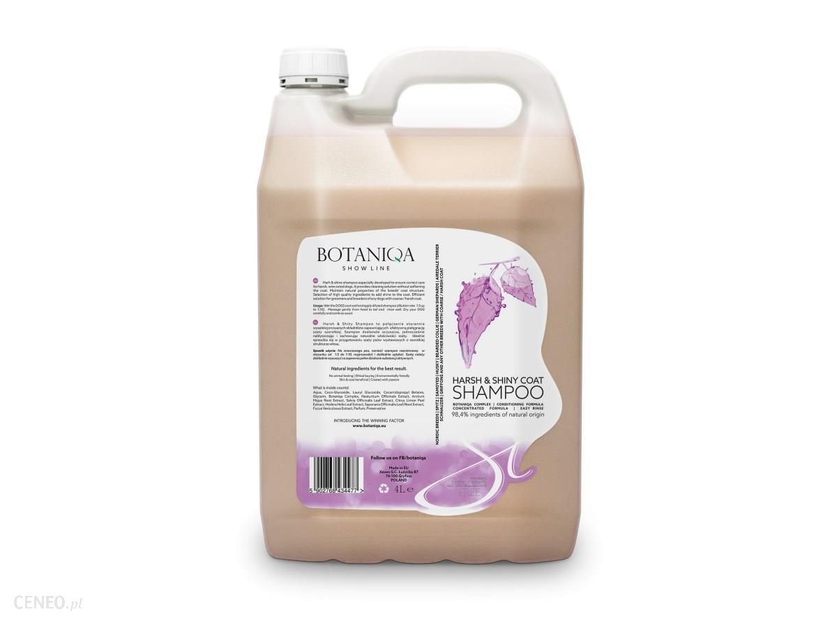 Botaniqa Showline Harsh & Shiny Coat Shampoo szampon dla psów szorstkowłosych 4l