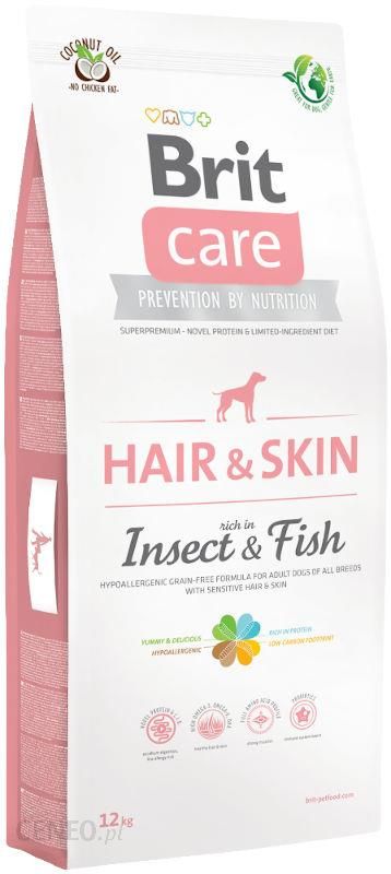 Brit Care Adult Hair & Skin Insect & Fish Sucha karma z owadami i rybą 12kg