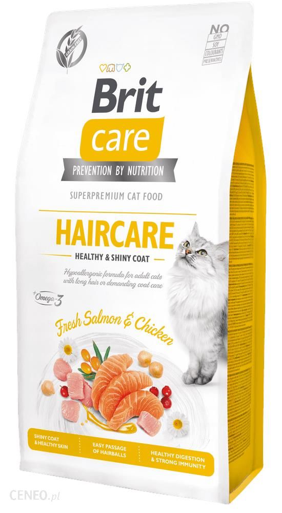 Brit Care Cat Grain-Free Haircare Healthy & Shiny Coat 7Kg