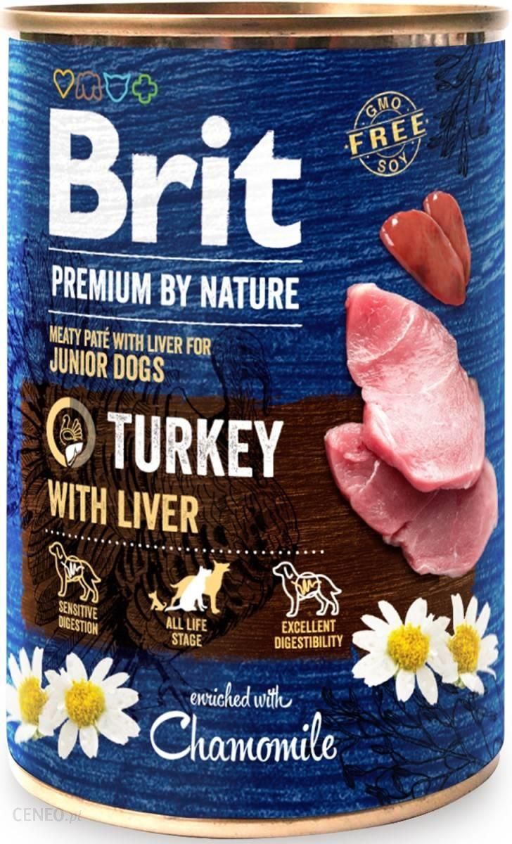 Brit Premium By Nature Turkey & Liver Junior Puszka 400G