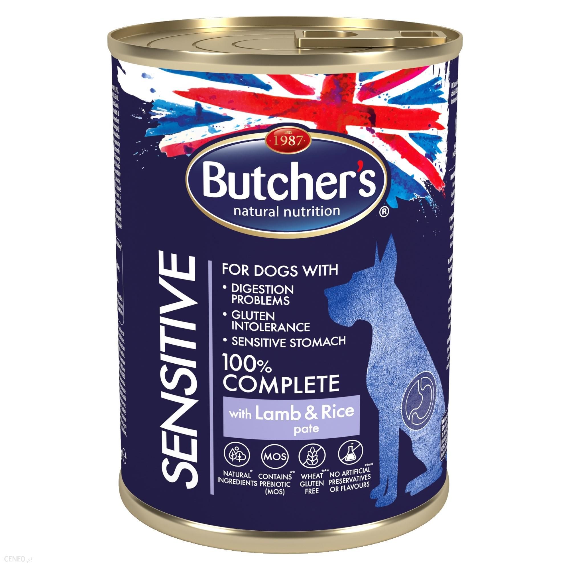 Butcher's Functional Dog Sensitive z jagnięciną z ryżem pasztet 4x390g
