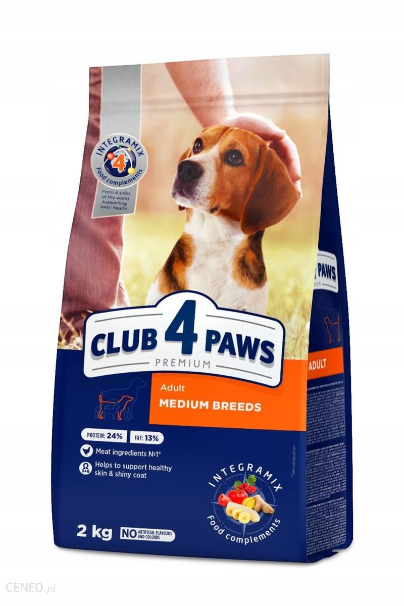 Club 4 Paws Pies Rasy Średnie 2Kg