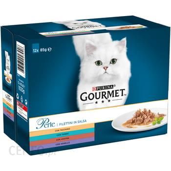 Gourmet Perle Karma dla kotów kolekcja mini filecików w sosie 12x85g