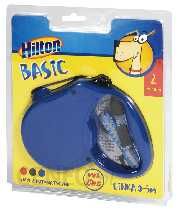 Hilton Basic 2 - smycz automatyczna dla psa - niebieska