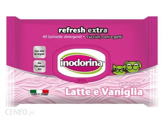 Inodorina Chusteczki Latte E Vaniglia - Zapach Mleka I Wanilii 40Szt