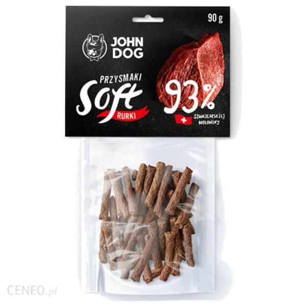 John Dog Soft Przysmak Z Wołowiny Szwajcarskiej Rurki 90G