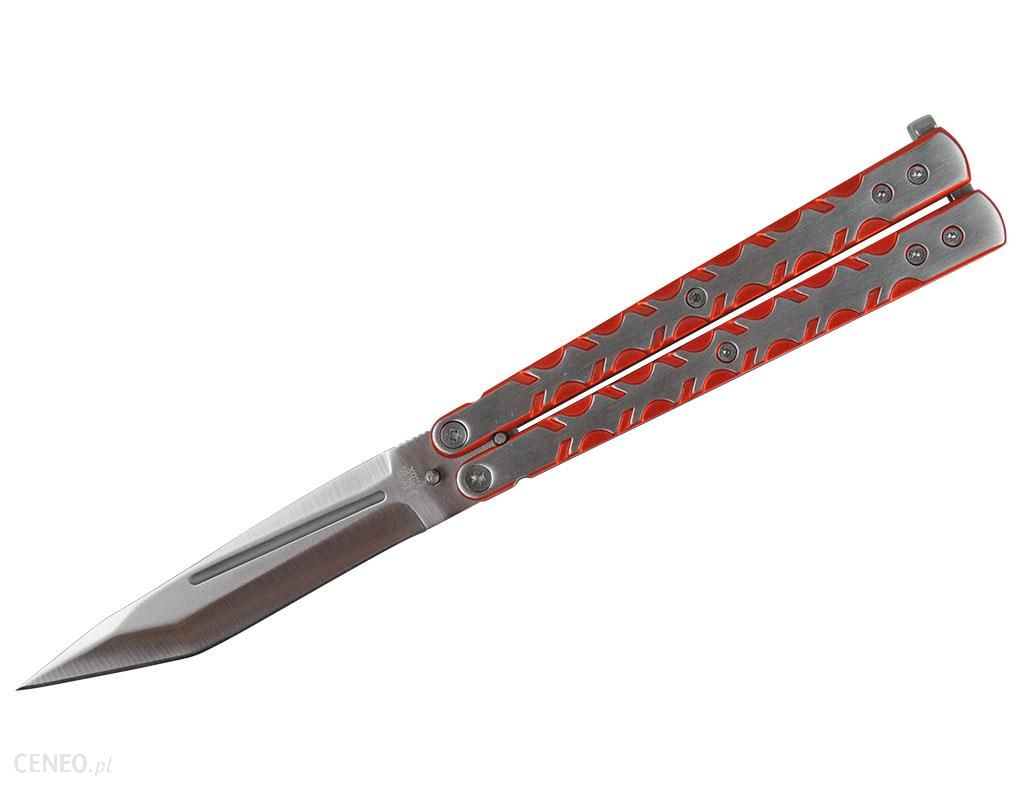 Joker Nóż Składany Motylek Aluminio 10cm Silver / Orange (Jkr351)