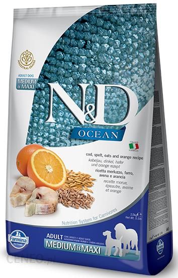 N&D Ocean Canine Cod Spelt Oats&Orange Adult Medium&Maxi 2