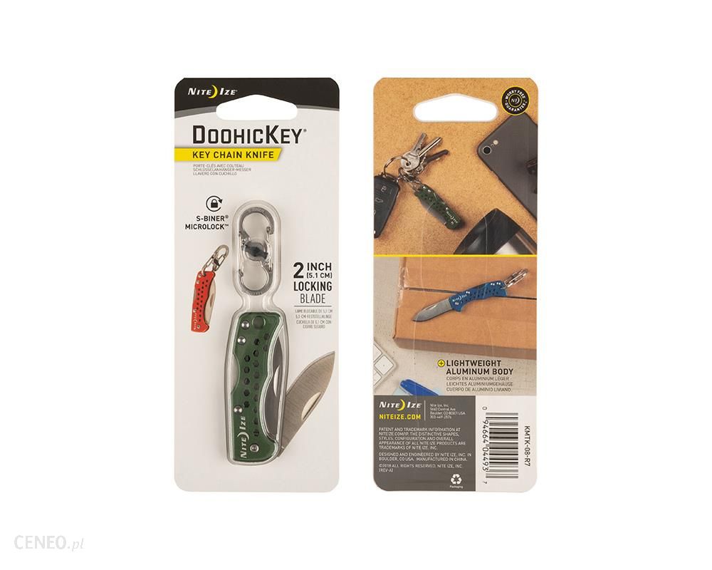 nite ize Brelok z nożem składanym DoohicKey Key Chain Knife Oliwkowy KMTK-08-R7