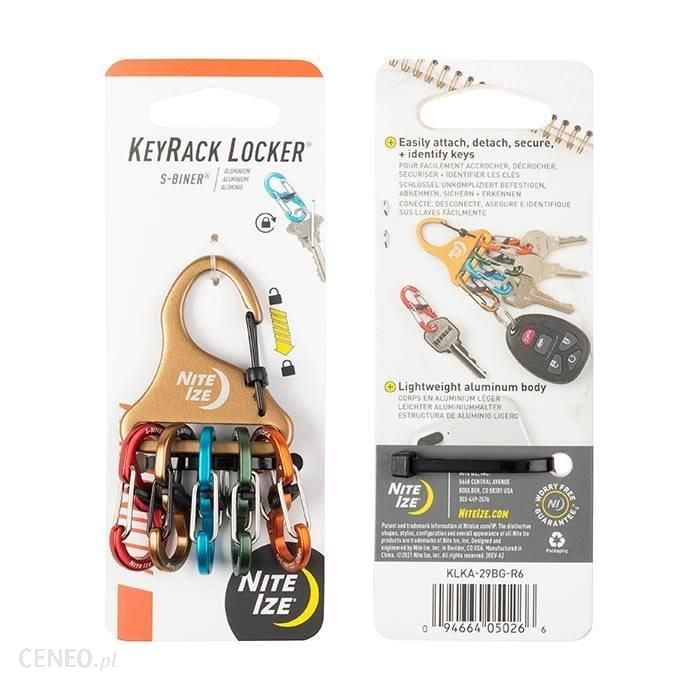 Nite Ize Karabinek Na Klucze Keyrack Locker S-Biner Aluminum Klka-29Bg-R6