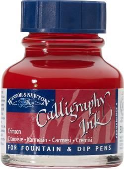 Tusz do kaligrafii W&N 30ml CRIMSON